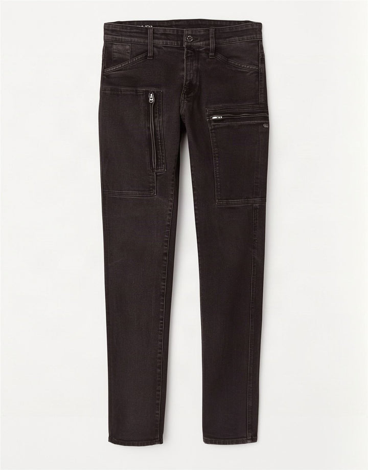 G-Star Womens Powell Cargo Super Slim Jeans W29 L32 Black Cotton