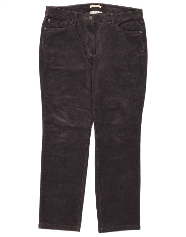 WHITE STUFF Mens Straight Corduroy Trousers UK 16 Large W32 L32 Navy Blue