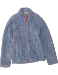 MOUNTAIN WAREHOUSE Girls Fleece Jacket 9-10 Years Blue Polyester