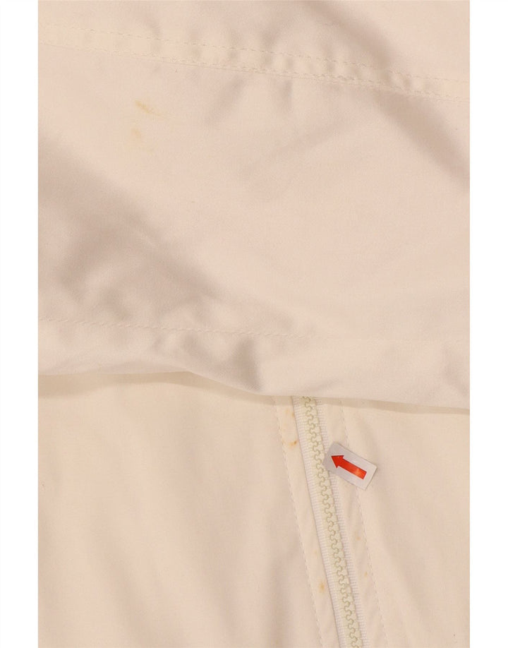 ICEBERG Mens Bomber Jacket UK 44 2XL White Cotton