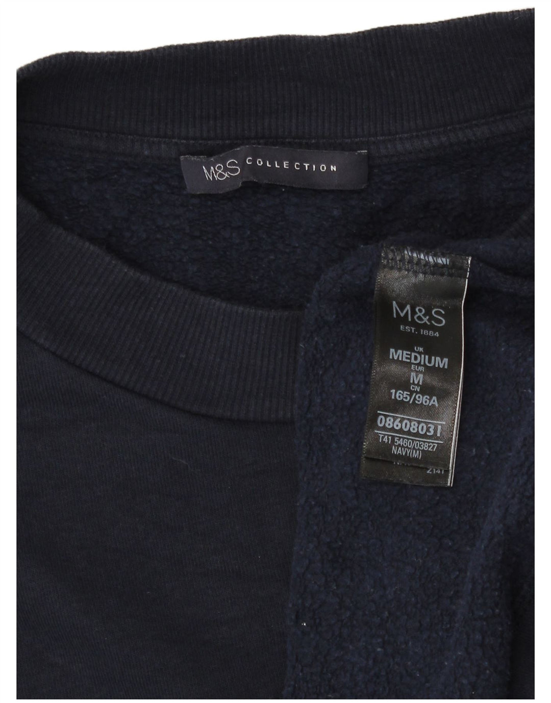 Marks & Spencer Womens Oversized Sweatshirt Jumper UK 14 Medium Navy Blue
