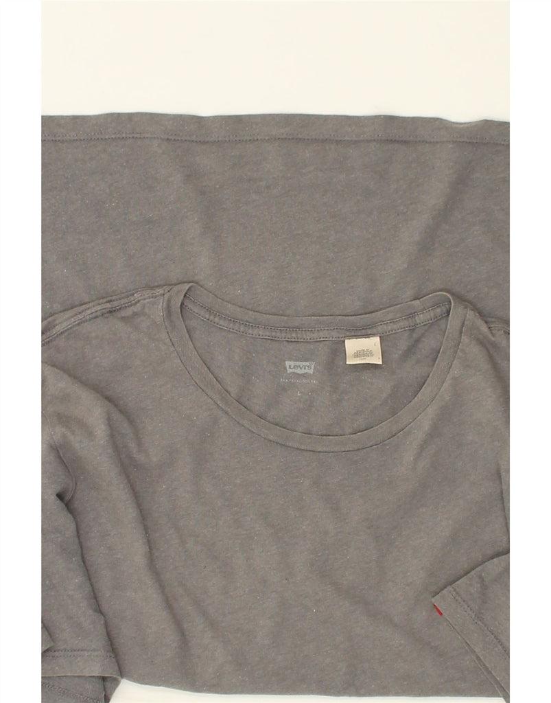 LEVI'S Mens T-Shirt Top Large Grey Cotton | Vintage Levi's | Thrift | Second-Hand Levi's | Used Clothing | Messina Hembry 