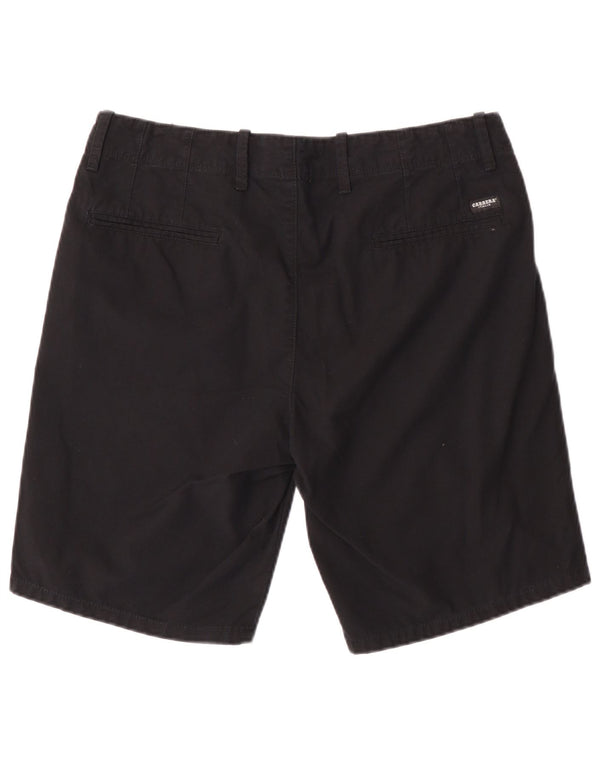 Carrera Mens Chino Shorts W34 Large  Black Cotton