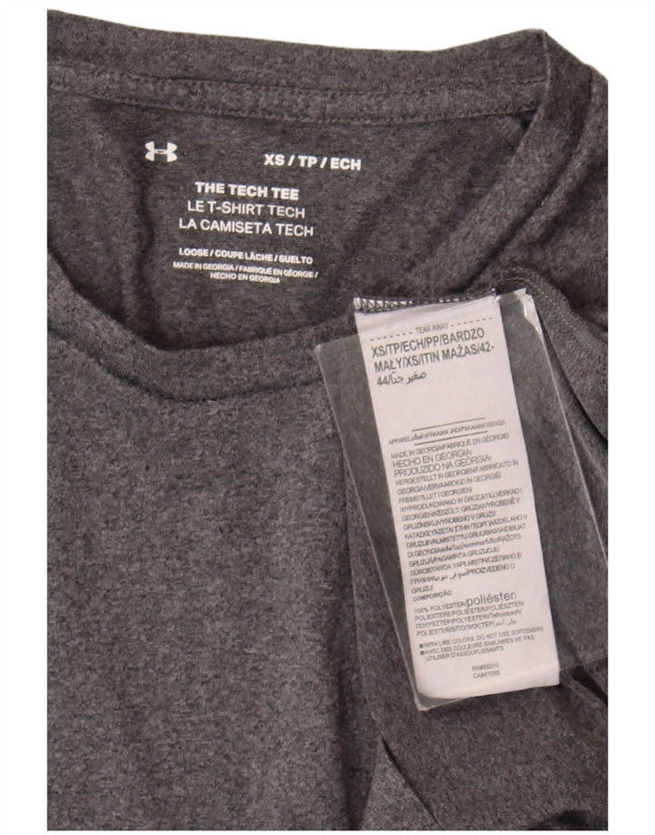 Under Armour Mens T-Shirt Top XS Grey Polyester