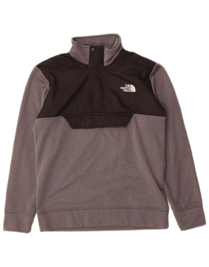 The North Face Boys Sweatshirt Jumper 9-10 Years medium Grey Colourblock
