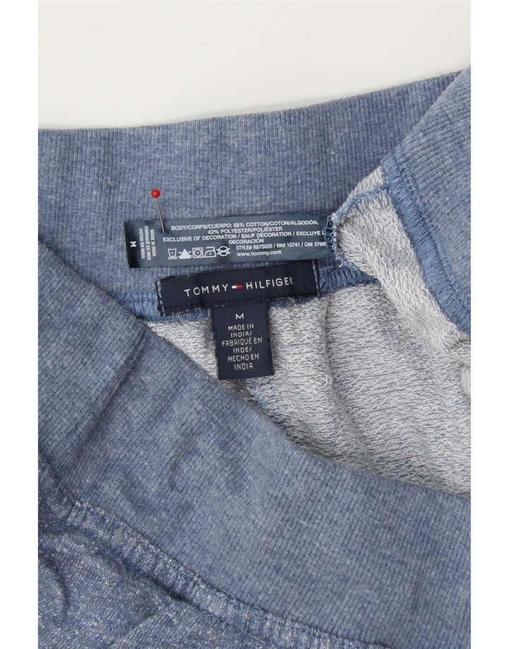 TOMMY HILFIGER Womens Sport Shorts UK 14 Medium Blue Cotton Vintage Tommy Hilfiger and Second-Hand Tommy Hilfiger from Messina Hembry 