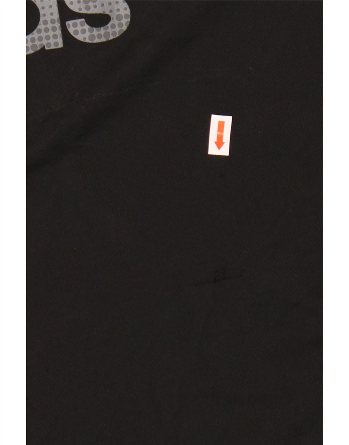 Adidas Mens Climalite Graphic T-Shirt Top Large Black Polyester