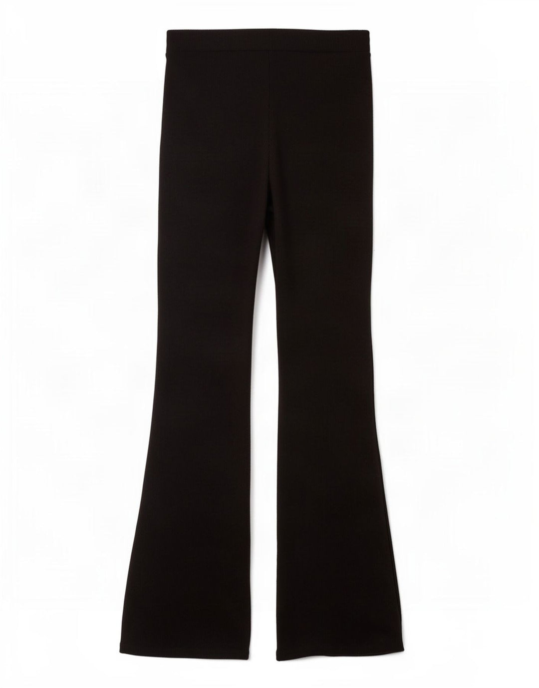 Zara Womens Flare Tracksuit Trousers UK 12 Medium Black Polyester