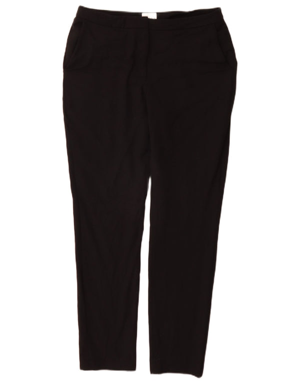 Reiss Womens Slim Suit Trousers UK 10 Small W28 L29 Black Wool