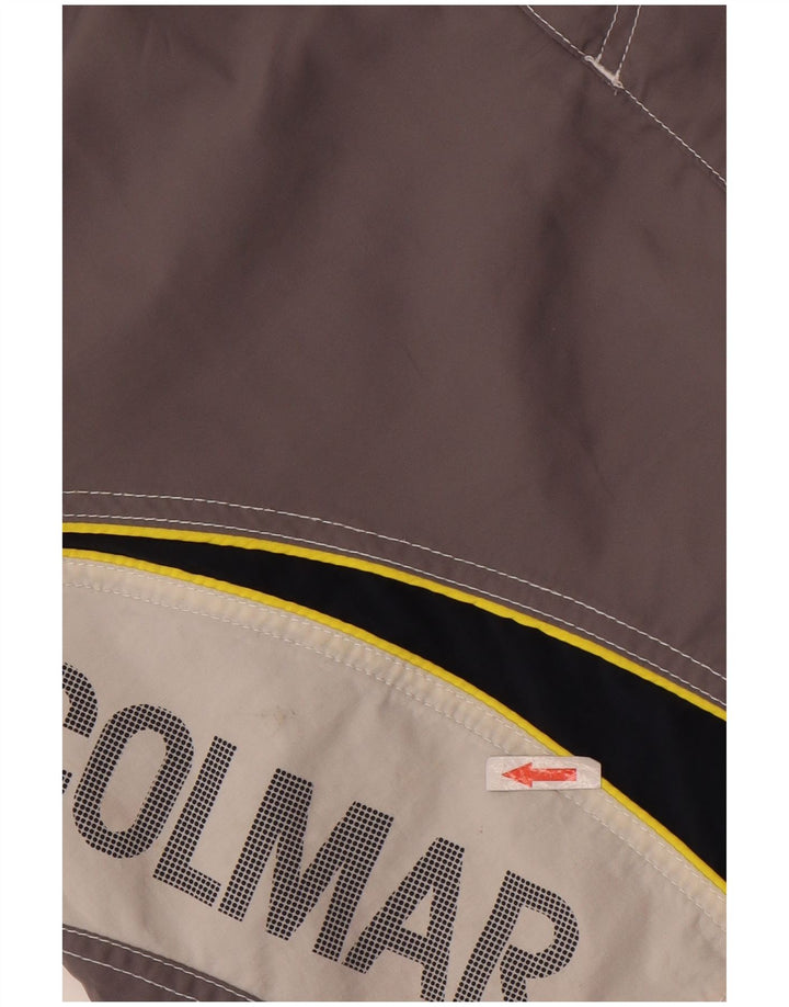 Colmar Mens Graphic Swimming Shorts IT 50 Large  Grey Colourblock Polyester
