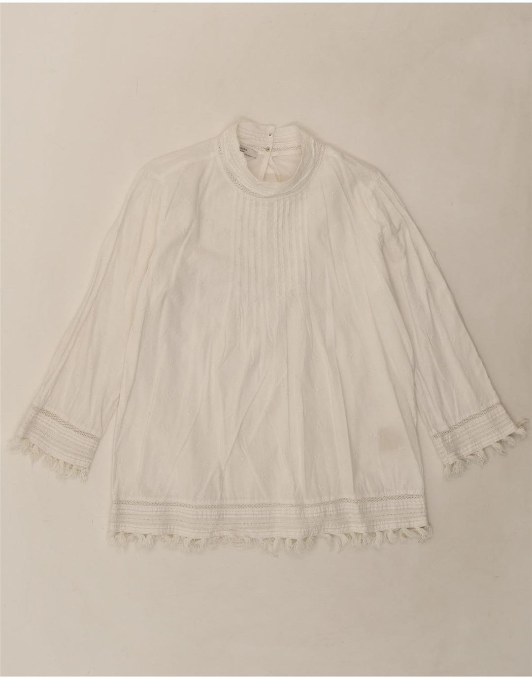 SCOTCH & SODA Womens 3/4 Sleeve Blouse Top UK 16 Large White Vintage Scotch & Soda and Second-Hand Scotch & Soda from Messina Hembry 