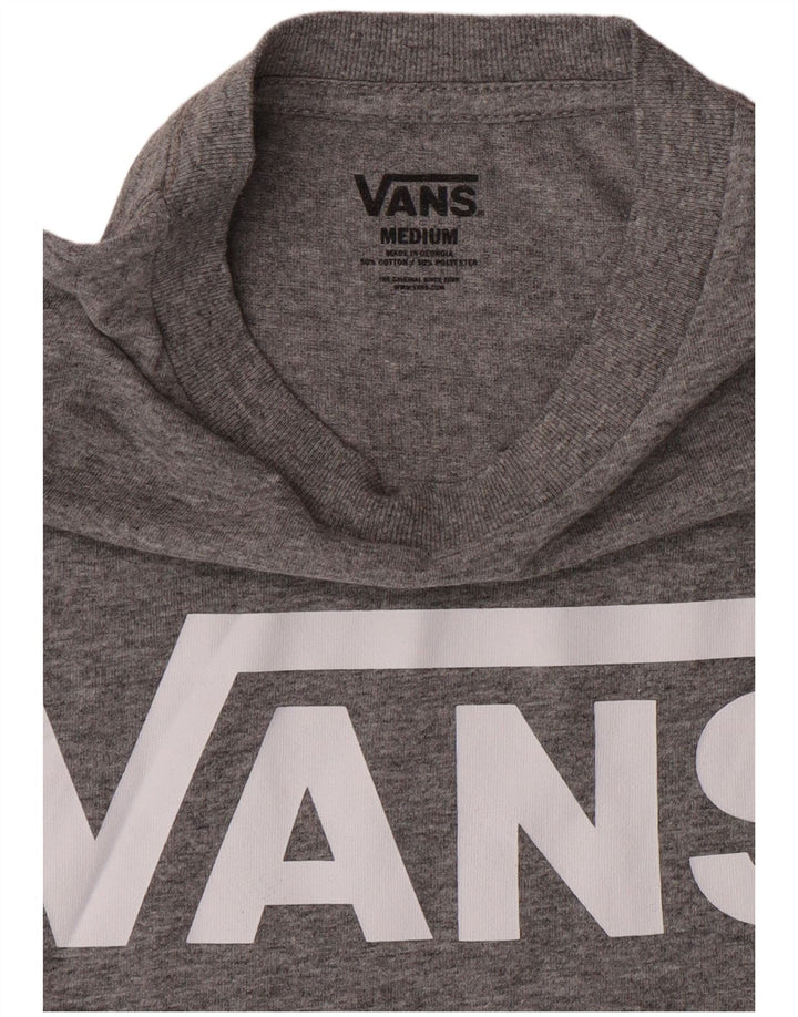 VANS Boys Graphic T-Shirt Top 10-11 Years Medium Grey Cotton