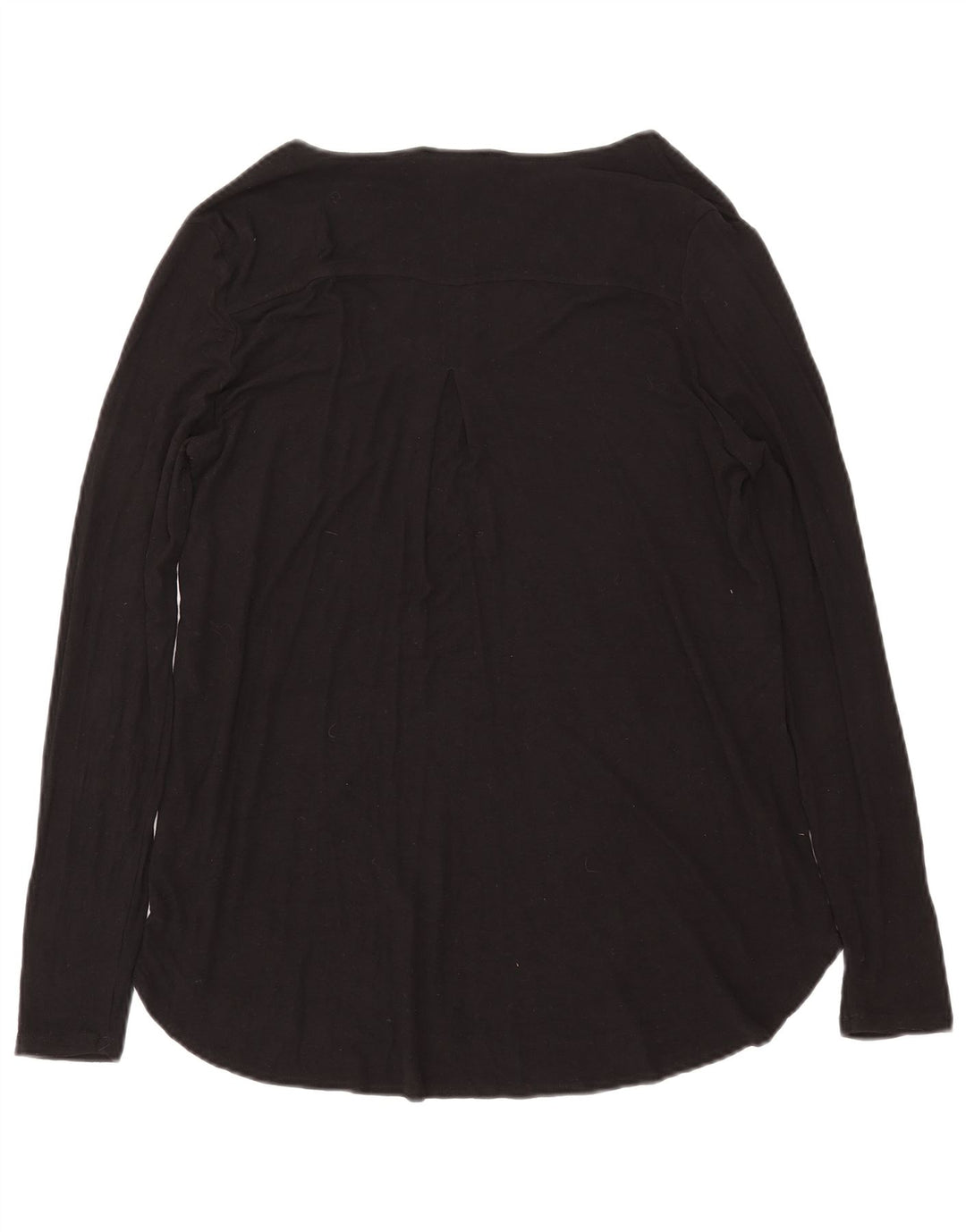 Essentials Womens Oversized Top Long Sleeve UK 14 Medium Black Viscose