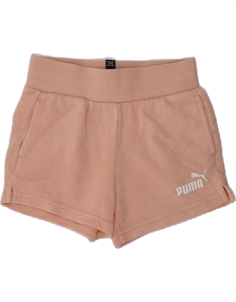 PUMA Girls Sport Shorts 7-8 Years Beige | Vintage Puma | Thrift | Second-Hand Puma | Used Clothing | Messina Hembry 