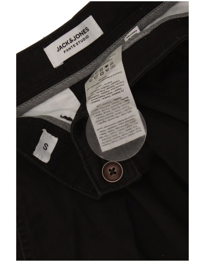 Jack & Jones Mens Chino Shorts Small W29 Black Cotton