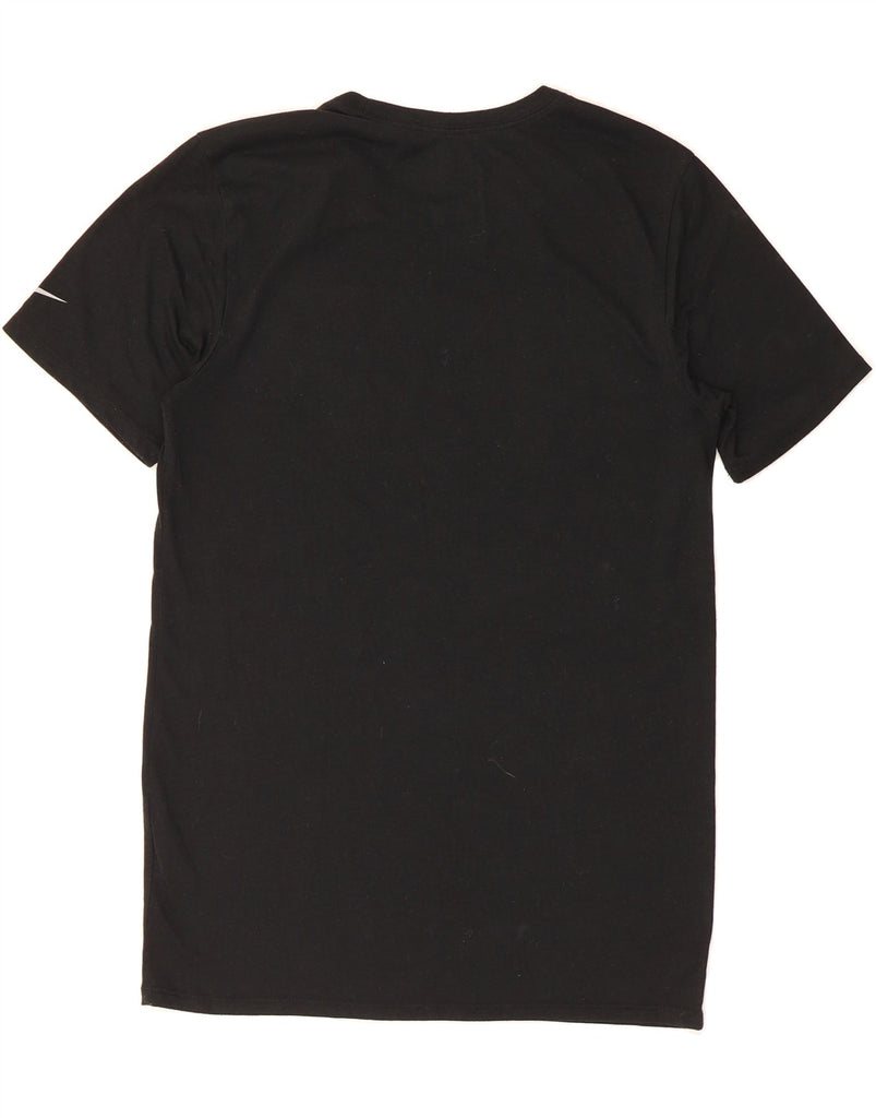 NIKE Mens Dri Fit Graphic T-Shirt Top Small Black Polyester Vintage Nike and Second-Hand Nike from Messina Hembry 