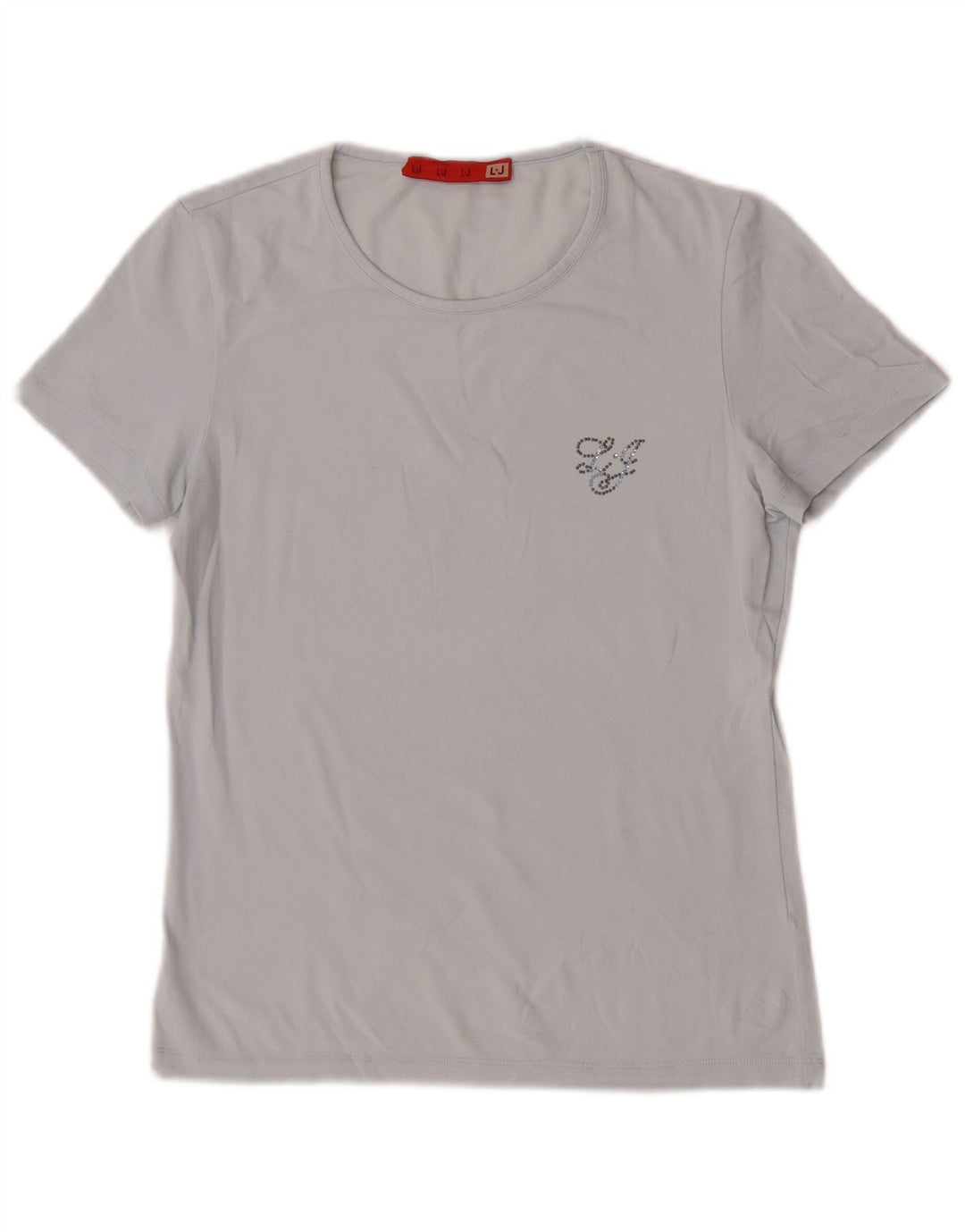 Liu Jo Womens T-Shirt Top UK 12 Medium Blue
