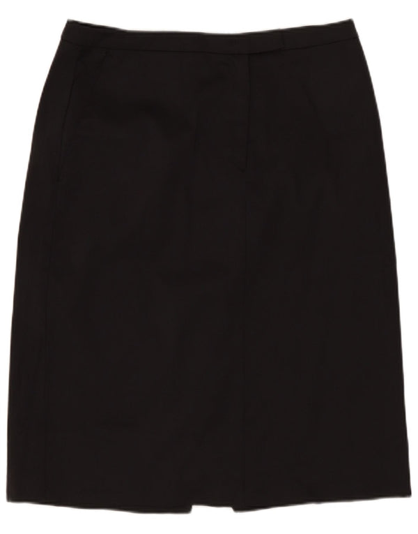 Stefanel Womens Pencil Skirt IT 42 Medium W28  Black Polyamide