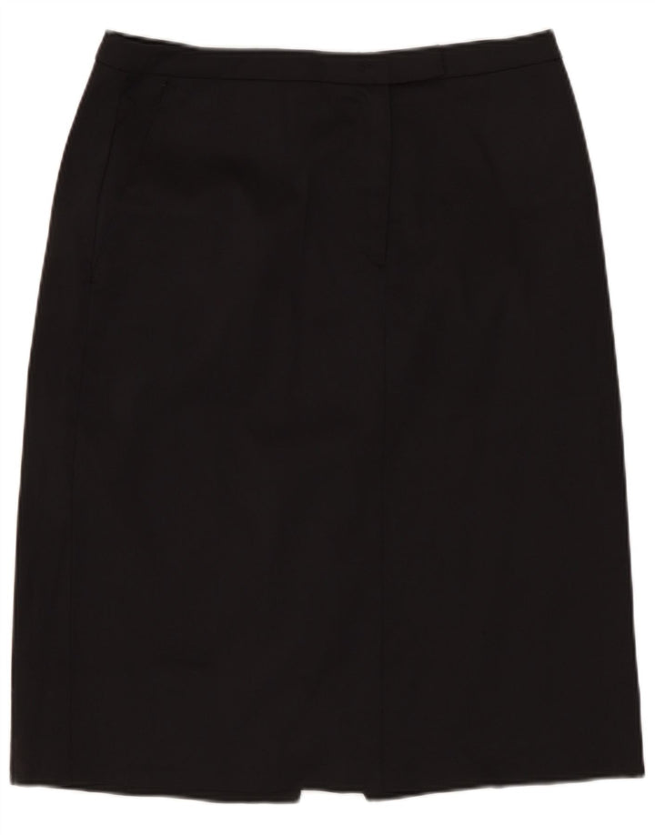 Stefanel Womens Pencil Skirt IT 42 Medium W28  Black Polyamide