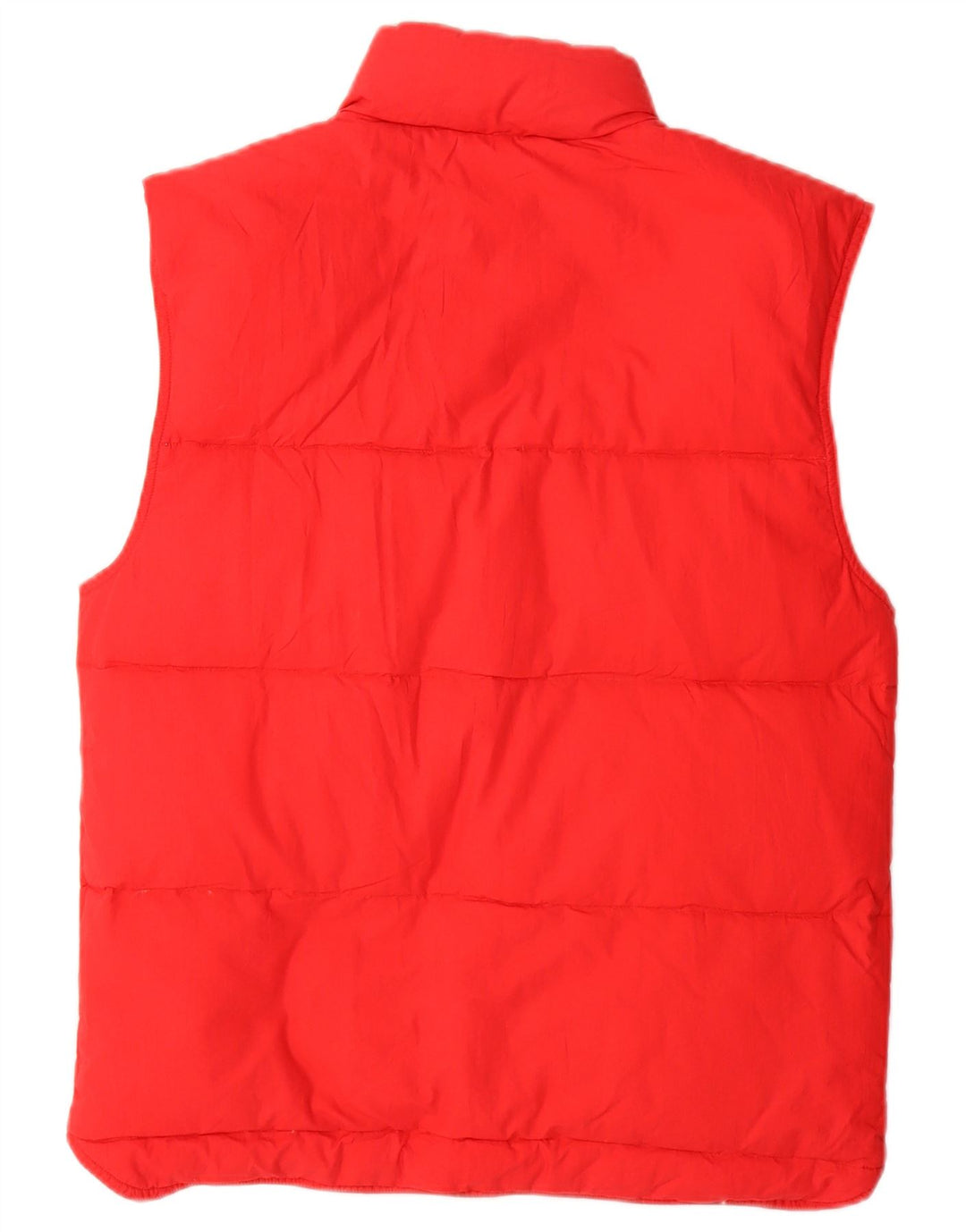 Vintage Mens Reversible Padded Gilet UK 38 Medium Red Cotton