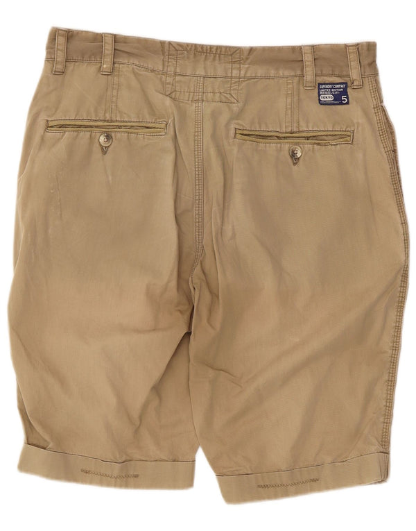 Superdry Mens Chino Shorts Medium W32 Beige Cotton