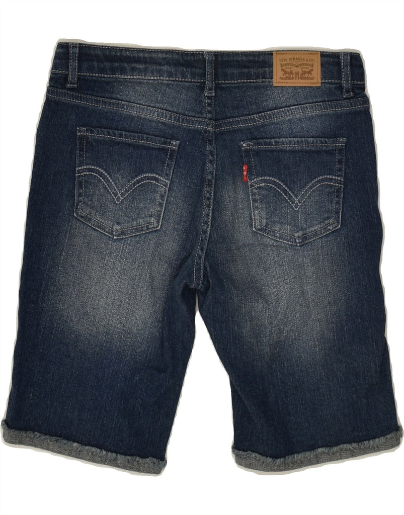 LEVI'S Girls Bermuda Denim Shorts 11-12 Years W28 Blue Ramie | Vintage Levi's | Thrift | Second-Hand Levi's | Used Clothing | Messina Hembry 