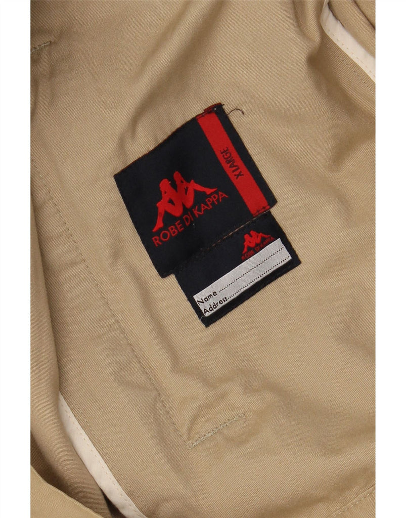 KAPPA Mens Bomber Jacket UK 42 XL Beige Cotton Vintage Kappa and Second-Hand Kappa from Messina Hembry 