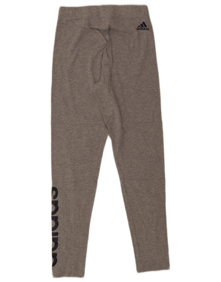 Adidas Womens Graphic Leggings UK 6 XS  Grey
