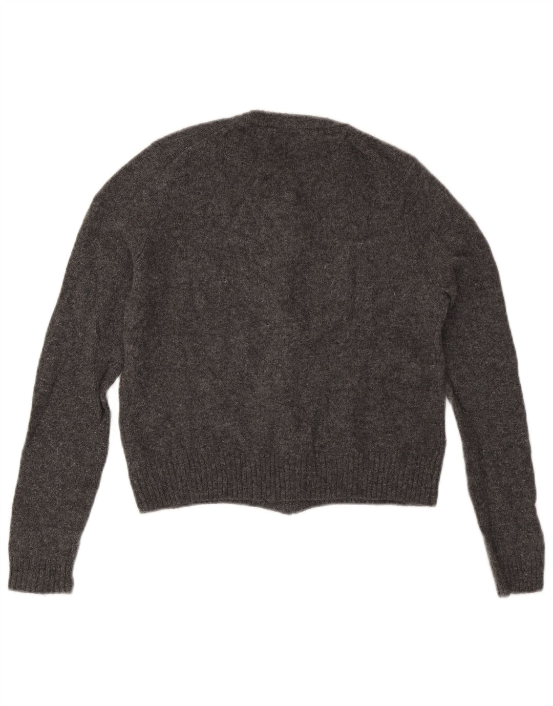 Zara Womens Cardigan Sweater UK 10 Small Grey Wool