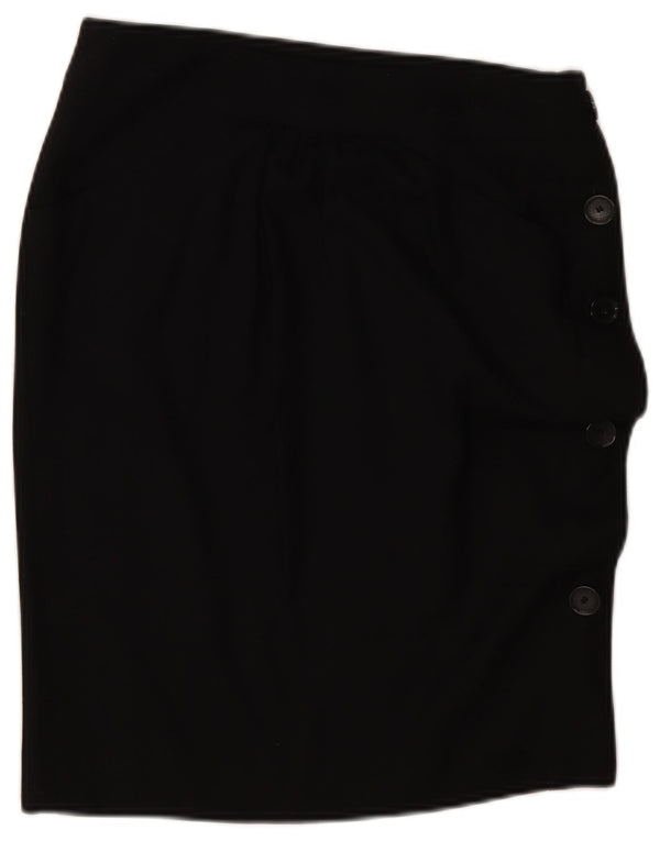 Patrizia Pepe Womens Pencil Skirt IT 42 Medium W30 Black Virgin Wool