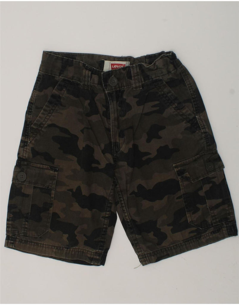 LEVI'S Boys Cargo Shorts 7-8 Years W24 Khaki Camouflage Cotton | Vintage Levi's | Thrift | Second-Hand Levi's | Used Clothing | Messina Hembry 