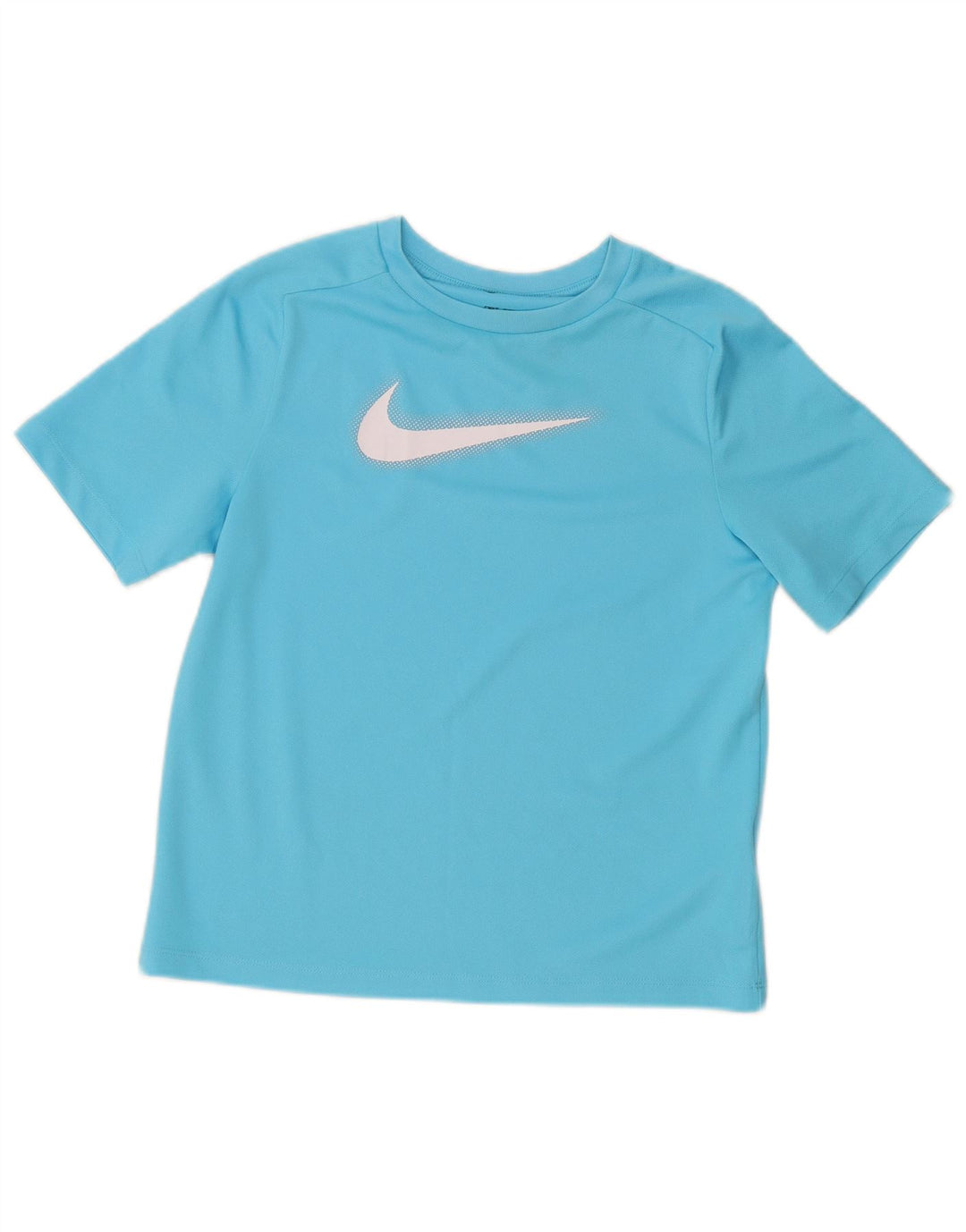 Nike Boys Dri Fit Graphic T-Shirt Top 12-13 Years Large Blue Polyester