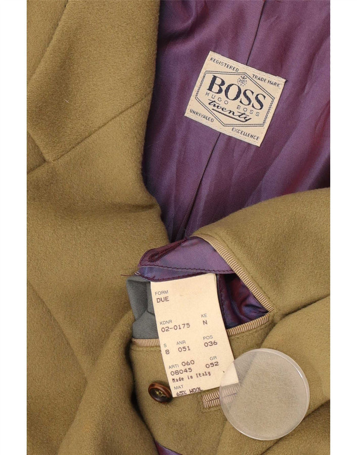 Hugo Boss Mens 2 Button Blazer Jacket IT 52 XL Green Wool
