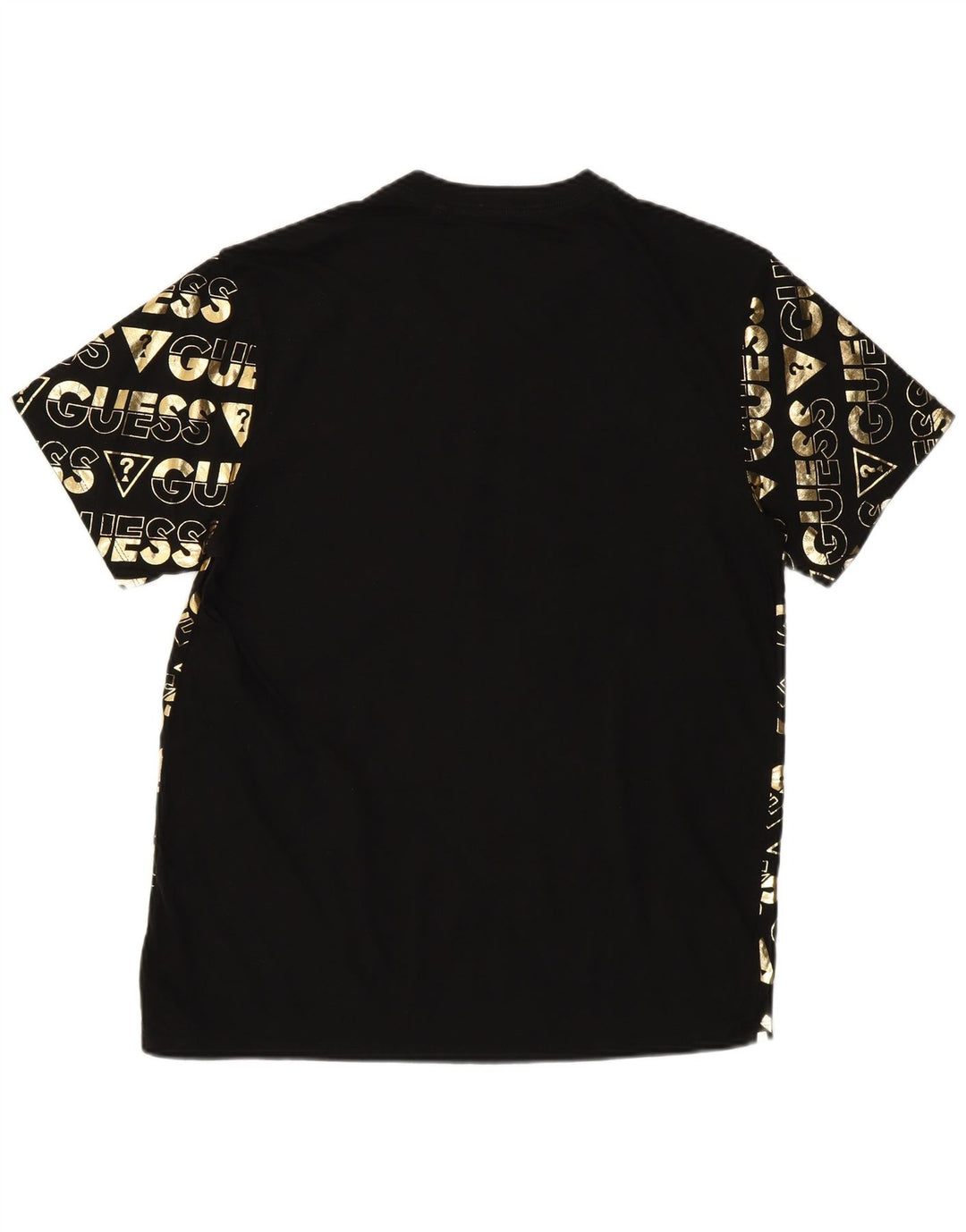 Guess Mens Graphic T-Shirt Top UK 36 Small Black Cotton