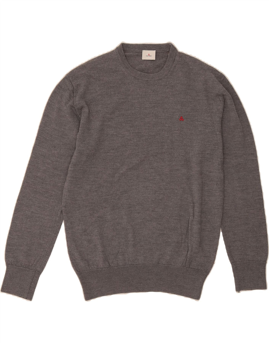PEUTEREY Womens Crew Neck Jumper Sweater UK 18 XL Grey Wool Vintage PEUTEREY and Second-Hand PEUTEREY from Messina Hembry 