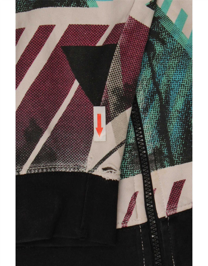 O'Neill Mens Graphic Zip Hoodie Sweater Medium Multicoloured Geometric