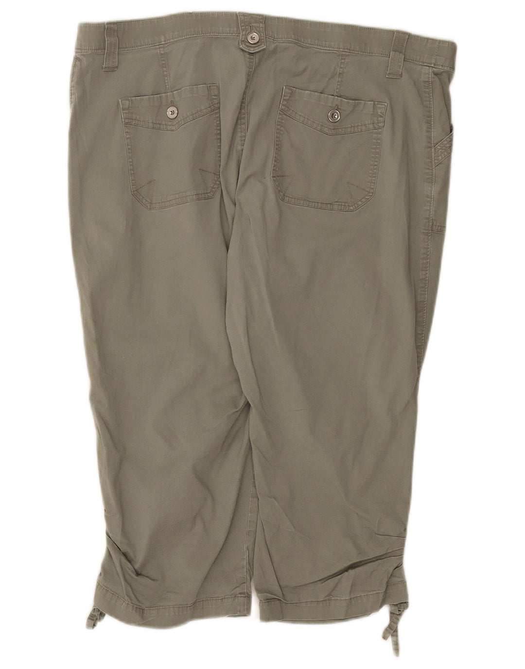 Lee Womens Capri Trousers W40 L19 Grey Cotton