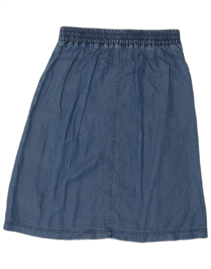 White Stuff Womens Denim Skirt UK 8 Small W28  Blue Lyocell