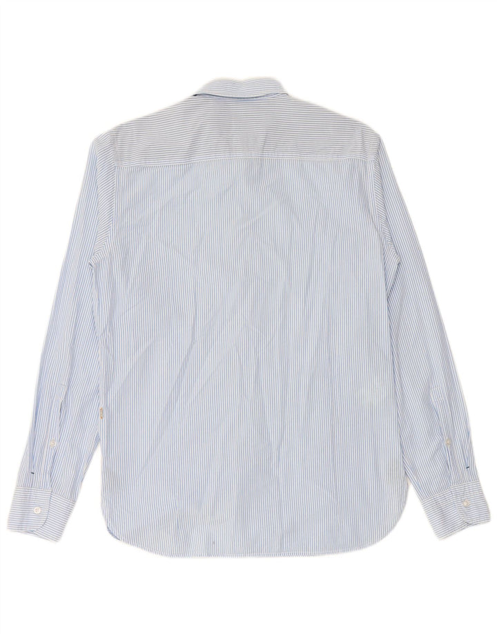HUGO BOSS Mens Shirt Medium Blue Pinstripe Cotton