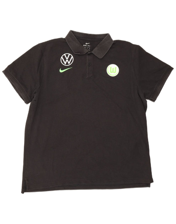 Nike Mens Graphic Polo Shirt XL Black Cotton