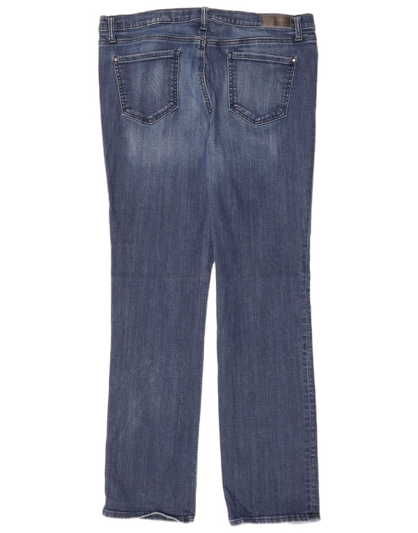 DKNY Womens Straight Jeans W32 L32 Blue Cotton