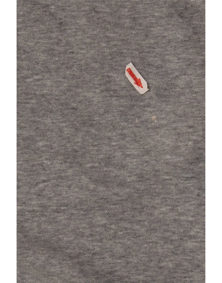 Nike Womens Graphic Oversized Sweatshirt Jumper UK 10 Small Grey Cotton
