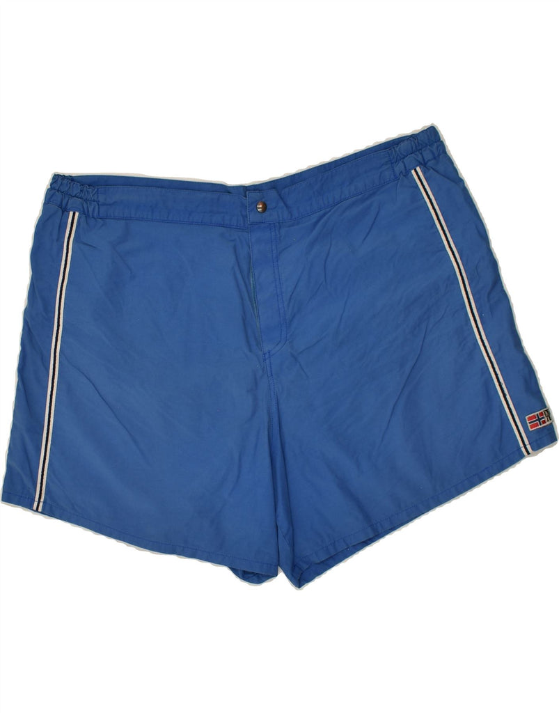 NAPAPIJRI Mens Sport Shorts IT 54 XL Blue Cotton | Vintage Napapijri | Thrift | Second-Hand Napapijri | Used Clothing | Messina Hembry 