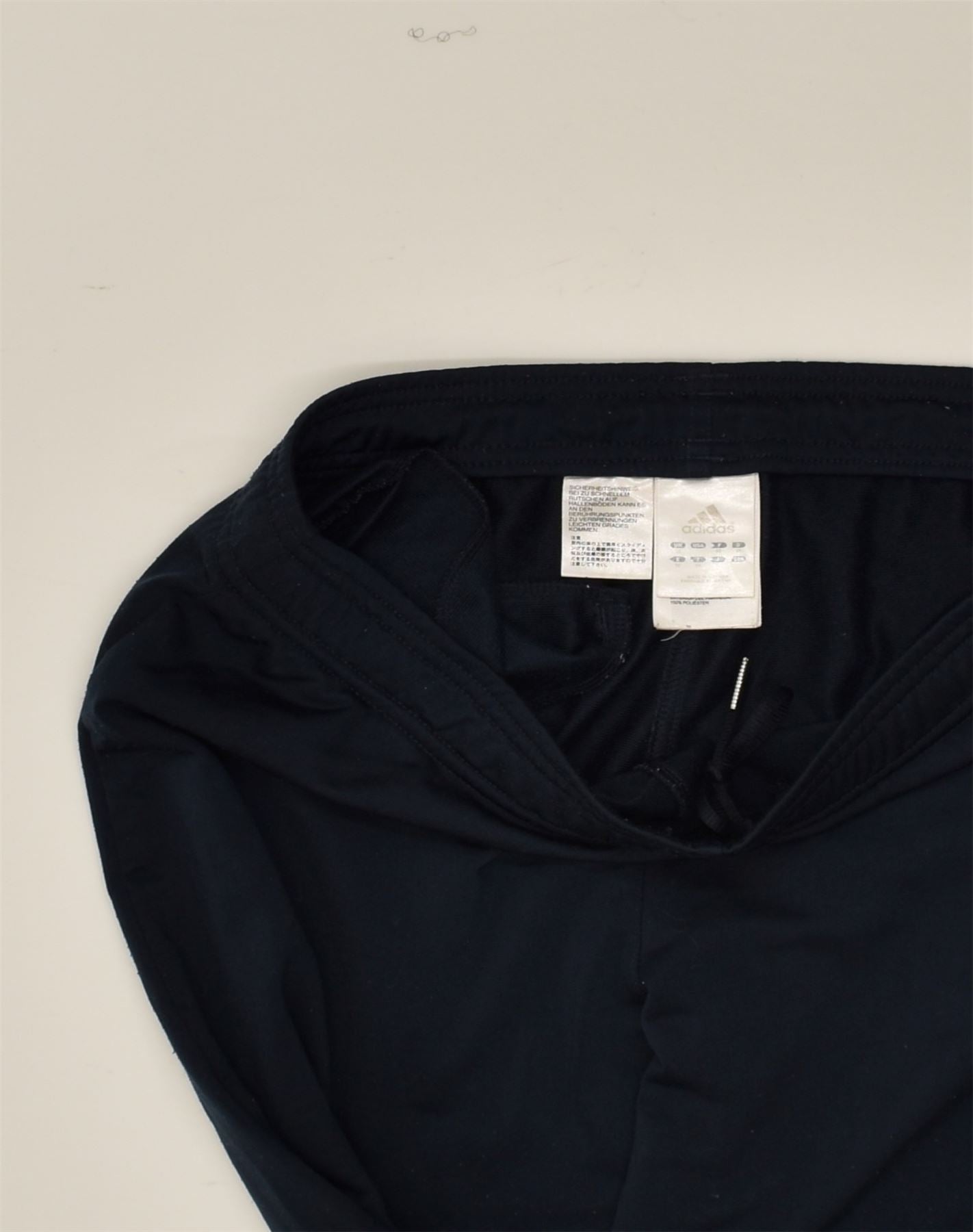 ADIDAS Womens Tracksuit Trousers UK 12 Medium Navy Blue Polyester, Vintage  & Second-Hand Clothing Online