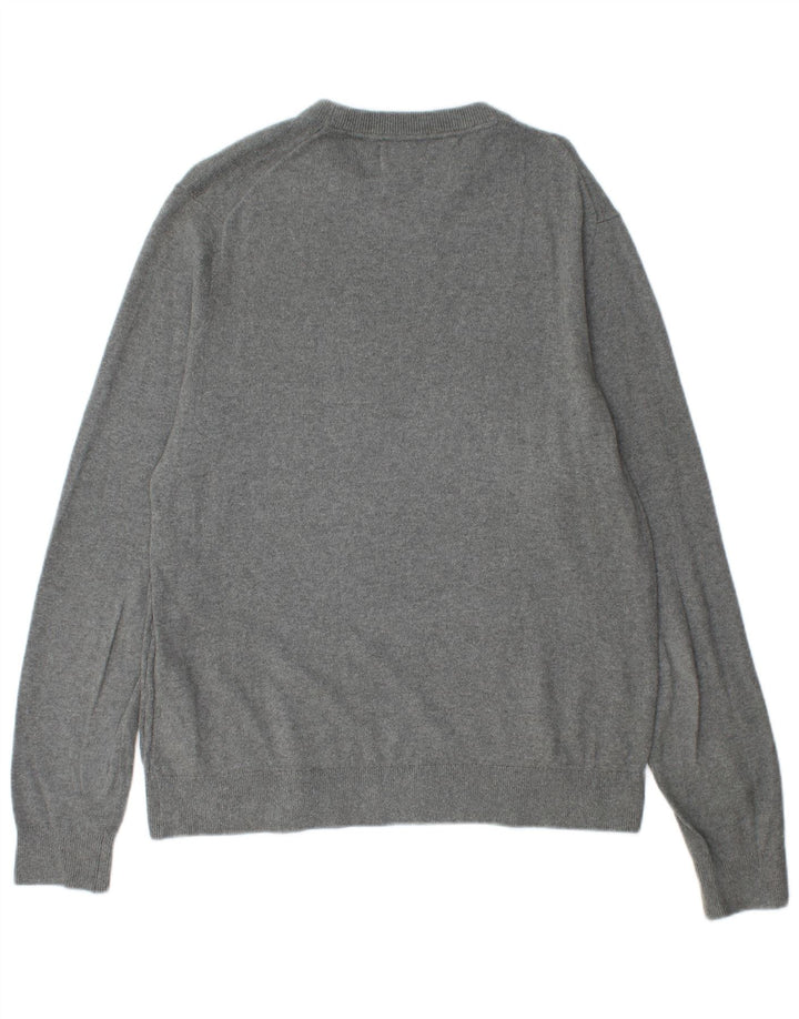 Calvin Klein Jeans Mens Crew Neck Jumper Sweater Small Grey Cotton
