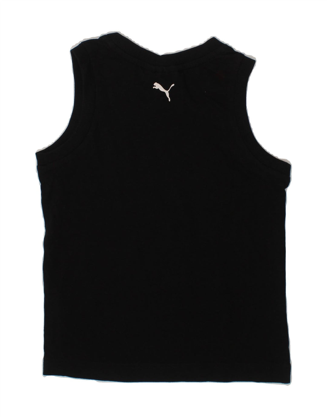 PUMA Boys Graphic Vest Top 5-6 Years XS Black Cotton Vintage Puma and Second-Hand Puma from Messina Hembry 