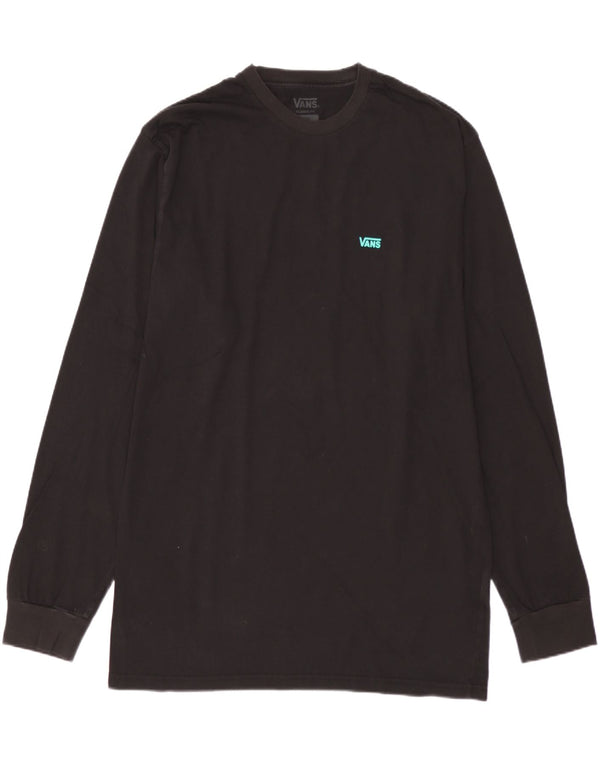 VANS Mens Classic Fit Top Long Sleeve Large Black Cotton