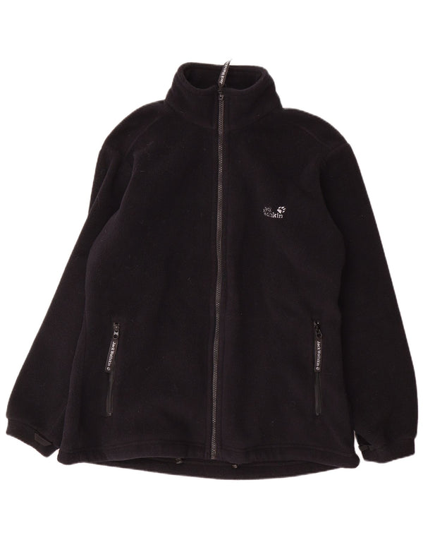 Jack Wolfskin Womens Liner Fleece Jacket UK 18/20 XL Black Polyester