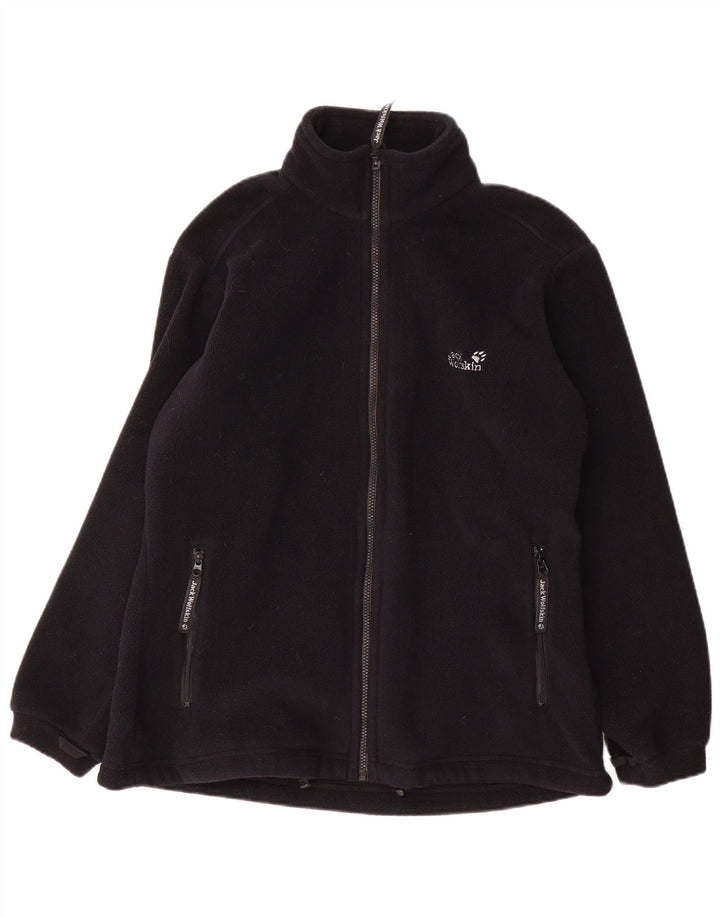 Jack Wolfskin Womens Liner Fleece Jacket UK 18/20 XL Black Polyester