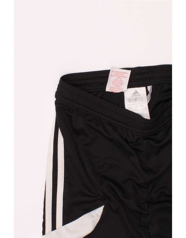 Adidas Boys Sport Shorts 9-10 Years Medium Black Colourblock Polyester